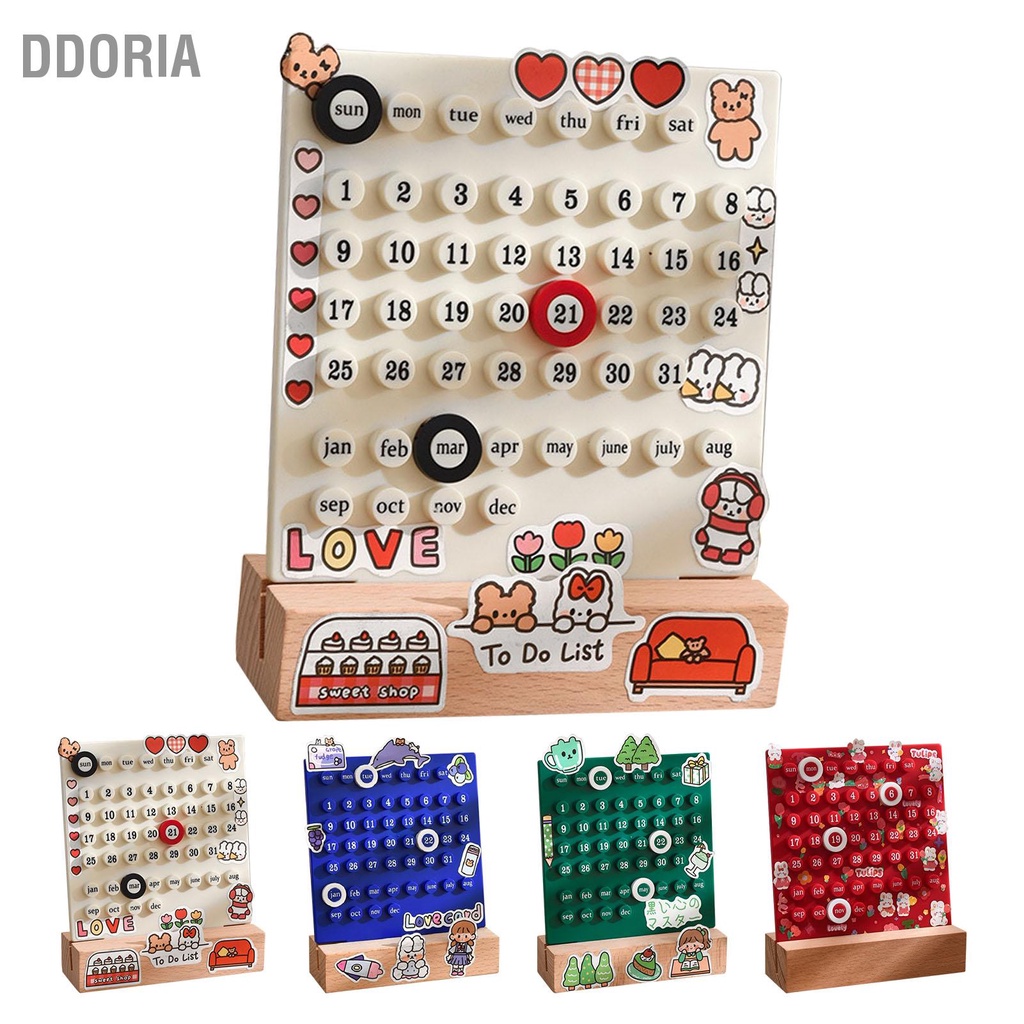 ddoria-โต๊ะวันที่วางแผนแบบบูรณาการปั้นแหวนปฏิทินตารางเครื่องประดับสำหรับตกแต่งบ้านสเตชันเนอ