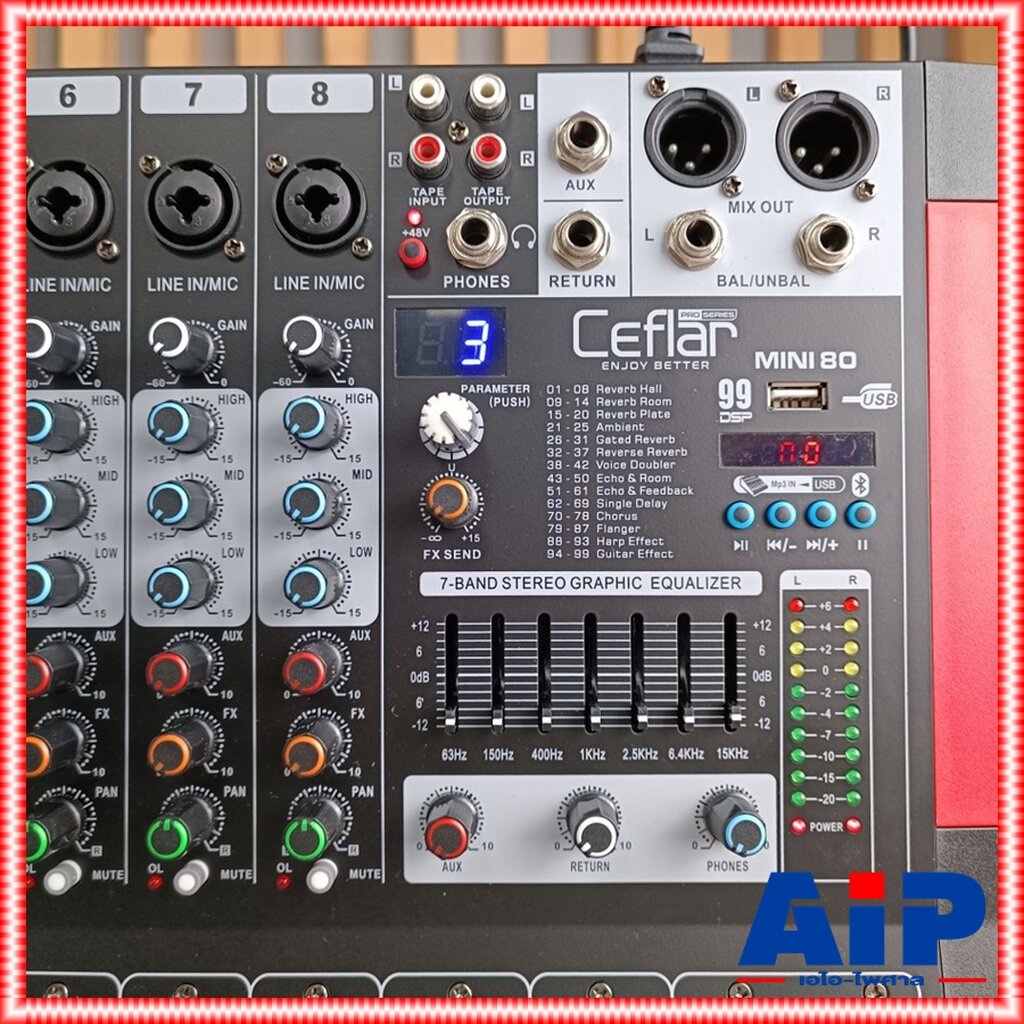 ของใหม่-ลดล้างสต็อค-ceflar-mini-80-mixer-มิกเซอร์-8-แชลแนล-เอฟเฟคแท้-มีบลูทูธ-มิกซ์คาราโอเกะ-mini-80-mini80-เอไอ