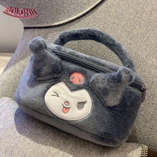Bo กระเป๋าใส่เครื่องสําอาง ลายลิปสติก Kuromi Melody น่ารัก ขนาดพกพา แฟชั่นสําหรับผู้หญิง