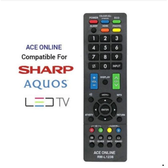 sharp-รีโมตคอนโทรลทีวี-rm-l1238-ใช้ได้กับ-lcd-led-ทุกรุ่น-ส่งภายใน-12-ชั่วโมง-gb225wjsa-ga976wjsa-gb217wjn1-gbioiwjsa-gb-215wn1