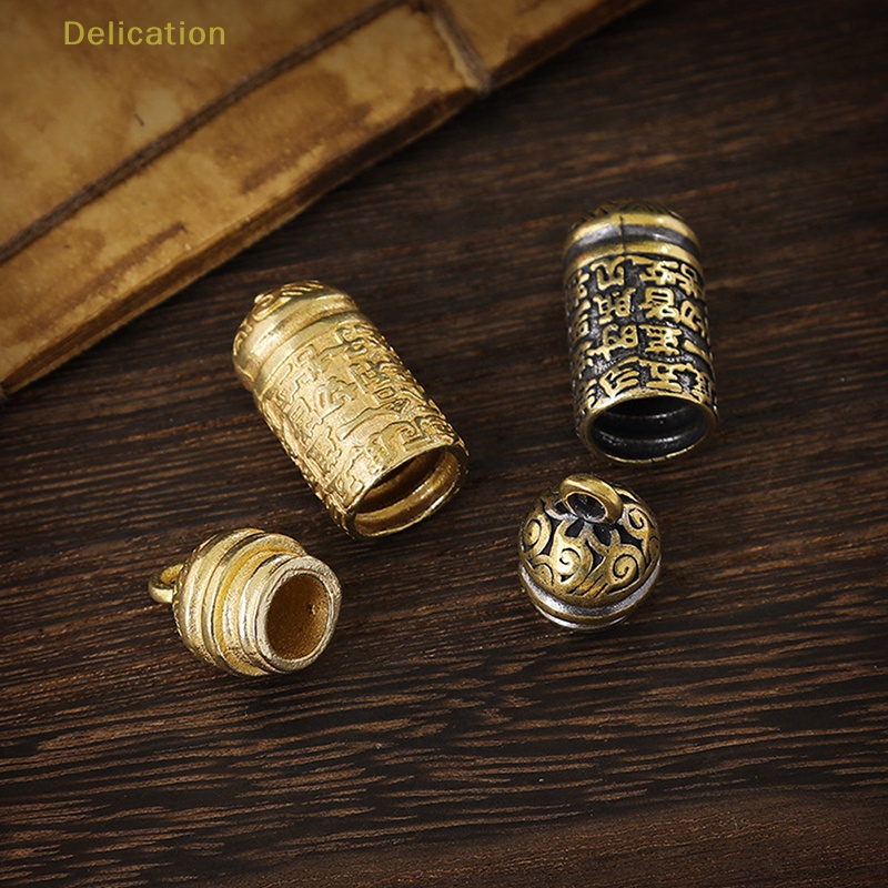 delication-พวงกุญแจทองเหลือง-จี้ทรงกระบอก-สําหรับแขวนเครื่องประดับ-สร้อยคอ