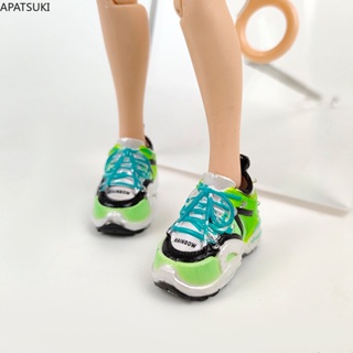 รองเท้าผ้าใบ รองเท้าแฟชั่น สีเขียว สีฟ้า อุปกรณ์เสริม สําหรับตุ๊กตาบลายธ์ 1/6 Neo Blythe Kids Toys