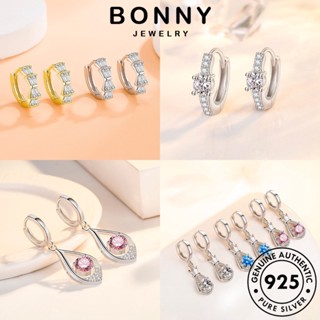 BONNY JEWELRY เพชร เครื่องประดับ ดาว มอยส์ซาไนท์ เกาหลี ต่างหู ต้นฉบับ หนีบ ห่วง Silver เครื่องประดับ ผู้หญิง 925 ตุ้มหู แฟชั่น แท้ เงิน M013