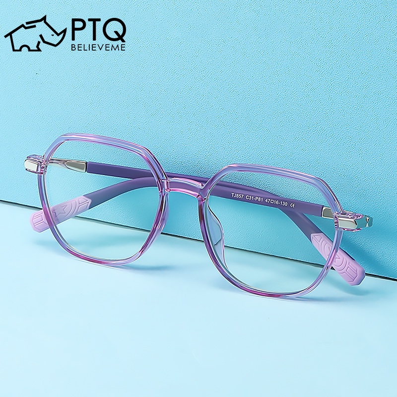 แว่นตาสายตาสั้น-ป้องกันแสงสีฟ้า-tr90-สําหรับเด็ก-ptq