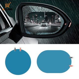 2 ชิ้น / เซต ฟิล์มกันฝน HD กระจกมองหลังรถยนต์ ใช้งานได้จริง / คุณภาพ PET ใส สติกเกอร์หน้าต่างรถยนต์ กันน้ํา / ฟิล์มกันหมอก เพื่อความปลอดภัยของยานพาหนะ