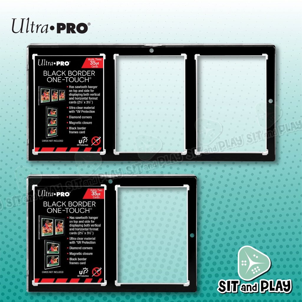 Ultra Pro One-Touch Rookie Card Holder Bordure Noire 35pt – Étui Magnétique UV Protection Pour Cartes à Collectionner
