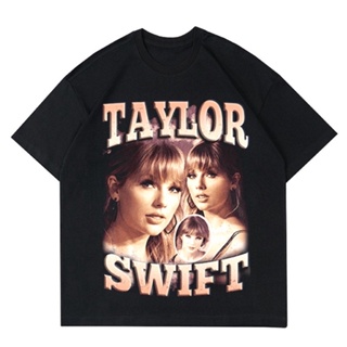 【ใหม่】เสื้อยืดคอกลมราคาต่ำสุด!!เสื้อยืด พิมพ์ลาย Taylor SWIFT VINTAGE RAPTEE | เสื้อยืด TAYLOR SWIFT RAP สีดําS-3XLS-4XL