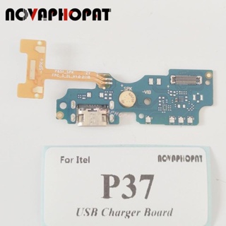 Novaphopat บอร์ดชาร์จไมโครโฟน แจ็คหูฟัง USB สําหรับ Itel P37 P651W