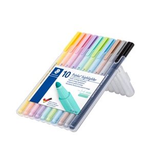 STAEDTLER ปากกาเน้นข้อความ รุ่น Triplus Highlighter (บรรจุ 10 สี/กล่อง)