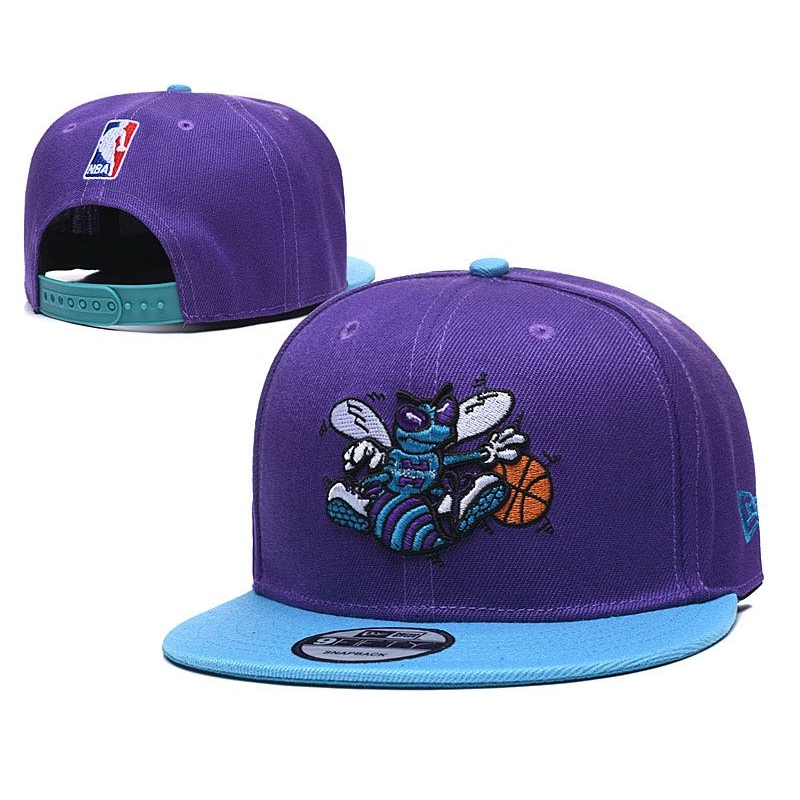 ใหม่-หมวกเบสบอล-หมวกปีกแบน-หมวกกันแดด-nba-charlotte-hornets-ปรับได้