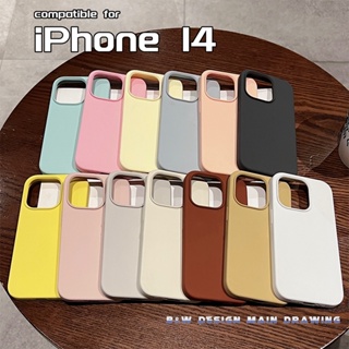 เคสโทรศัพท์มือถือ ซิลิโคนนิ่ม ผิวด้าน กันกระแทก หลากสี สําหรับ iPhone 14 Pro Max 14Pro 14Plus