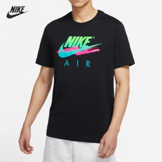 [พร้อมส่ง] ของแท้ 100% Nike เสื้อยืด ผ้าฝ้าย พิมพ์ลาย ระบายอากาศ น้ําหนักเบา สําหรับผู้ชาย DR0984-100-006-010