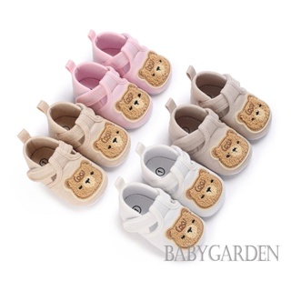 Babygarden- รองเท้าผ้าใบ ลําลอง ส้นเตี้ย ลายการ์ตูนหมี กันลื่น สําหรับเด็กผู้ชาย ผู้หญิง