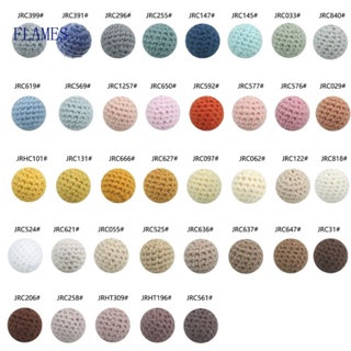 Fl ลูกปัดถักโครเชต์ 36 สี 16 มม. สําหรับจุกนมหลอก DIY 5 ชิ้น