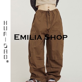 EMILIA SHOP  กางเกงขายาว กางเกง คาร์โก้ กางเกง  รุ่นใหม่ Comfortable Korean Style สบาย A20M07M 36Z230909