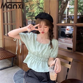 Manxi เสื้อแฟชั่นผู้หญิง เสื้อผู้หญิงแขนยาว แฟชั่น เป็น ที่นิยม