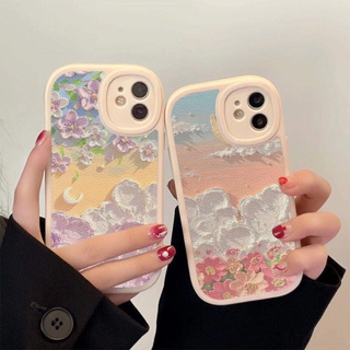 เคสโทรศัพท์มือถือนิ่ม กันตก ลายก้อนเมฆ สําหรับ IPhone 11 12 Pro Max X XR XS Max SE Apple 7 Plus 8 Plus IPhone 13 Pro Max IPhone 14 Pro Max