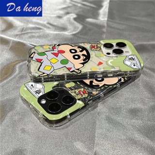 เคสป้องกันโทรศัพท์มือถือ แบบนิ่ม ลายการ์ตูนชินจัง กันกระแทก สําหรับ Apple Iphone 14promax 13 12 11 7 8plus