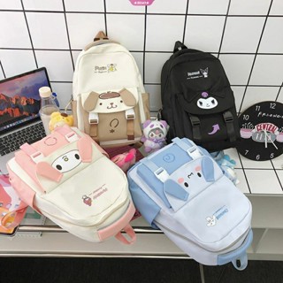 Sanrio ใหม่ กระเป๋าเป้สะพายหลัง กระเป๋านักเรียน เข้ากับทุกการแต่งกาย สไตล์ญี่ปุ่น สําหรับผู้หญิง 2023