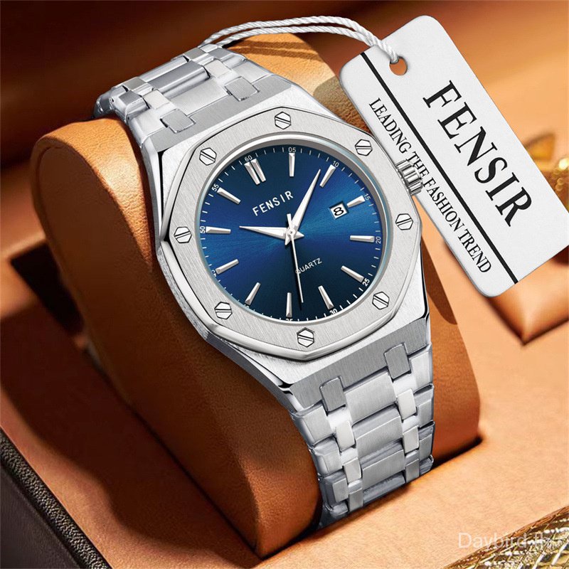 fensir-brand-watch-2040-นาฬิกาข้อมือควอตซ์ลําลอง-หน้าปัดบอกปฏิทิน-ทรงสี่เหลี่ยม-ของแท้-สไตล์นักธุรกิจ-สําหรับผู้ชาย