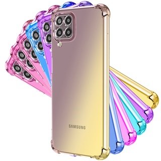 เคสโทรศัพท์ซิลิโคน TPU แบบนิ่ม กันกระแทก ไล่โทนสี สําหรับ Samsung Galaxy M54 M14 M53 M52 M33 M23 M22 M12
