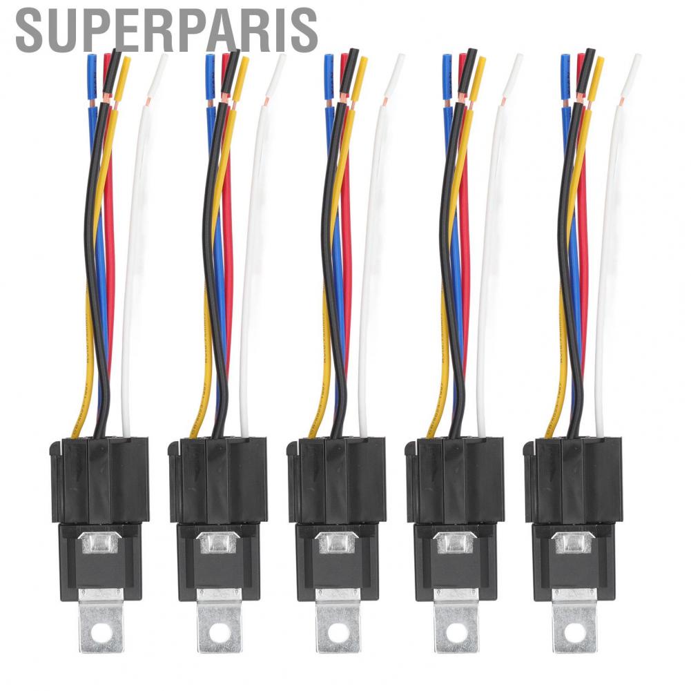 Superparis Automotive Relay 12V Large Current ABS Copper Car Relays 5