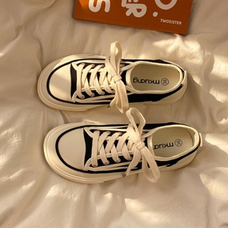 LiLi รองเท้าผ้าใบ แฟชั่นสำหรับผู้หญิง สไตล์เกาหลี 34z080905