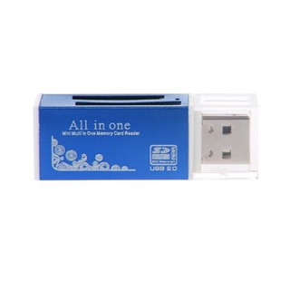 Rich2.br เครื่องอ่านการ์ดหน่วยความจํา USB 20 ความเร็วสูง สําหรับ SD SDHC MMC TF MS M2