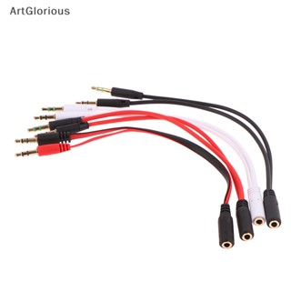 Art Audio AUX 2 in 1 สายเคเบิลแจ็ค AUX แยกเสียง 3.5 มม. สองตัวผู้ เป็นตัวเมีย สําหรับหูฟัง ไมโครโฟน