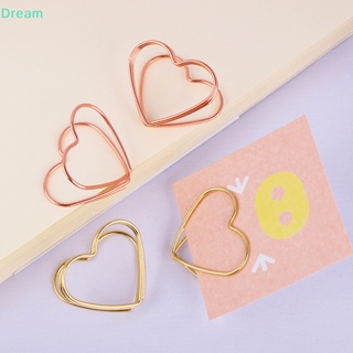 &lt;Dream&gt; แหวนโลหะ รูปหัวใจ สองชั้น สําหรับใส่บัตรแต่งงาน 10 ชิ้น