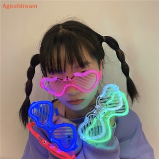 [Ageofdream] ใหม่ แว่นตากันแดด เรืองแสงในที่มืด LED สําหรับเด็ก และผู้ใหญ่ 1 ชิ้น