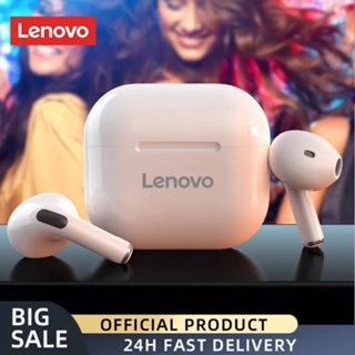 Lenovo LP40 TWS ชุดหูฟังบลูทูธไร้สาย สแกนลายนิ้วมือ ขนาดเล็ก สําหรับเล่นเกม