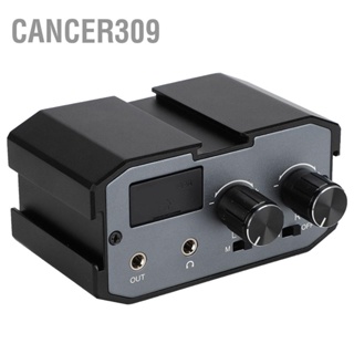  Cancer309 COMICA CVM-AX1 อะแดปเตอร์เครื่องผสมสัญญาณเสียงสเตอริโอไมโครโฟนช่องสัญญาณคู่ 3.5 มม. แจ็คสำหรับกล้อง
