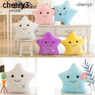 Cherry3 หมอนตุ๊กตา รูปดาวยิ้มน่ารัก สําหรับตกแต่งห้องนอน โซฟา