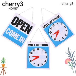 Cherry3 ใหม่ ป้าย PVC แขวนประตู แบบพกพา 19x22 ซม. 3 ชิ้น