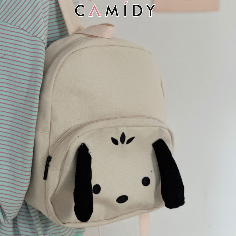 camidy-กระเป๋าเป้น้องหมา-ลายการ์ตูนน่ารัก-สีขาว-สาวญี่ปุ่น-หัวใจตุ๊กตานุ่ม-กระเป๋านักเรียนหญิง