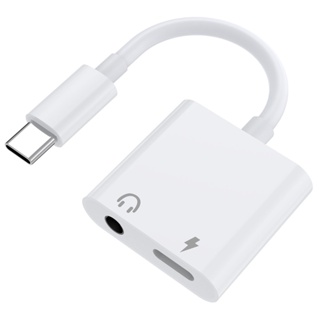 Audio Adapter Usb-C To USB-C + 3.5mm Two In One TPE Wire