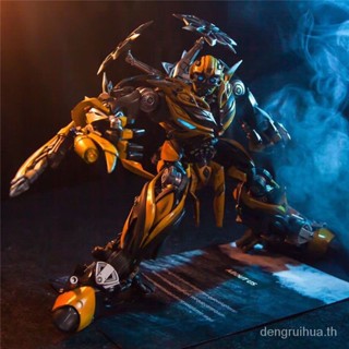 [Spot] genuine Comicave brand new 1:18 bumblebee Collection series double-headed carving five-place LED lighting