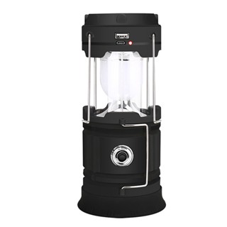 1200mAh Lantern LED Solar Camping Portable Outdoor Emergency Charging Light