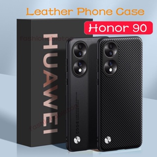 เคสโทรศัพท์มือถือหนัง PU นิ่ม TPU กันกระแทก ปิดด้านหลัง สําหรับ Huawei Honor 90 pro Lite 90pro 90lite Honor90pro Honor90lite 2023