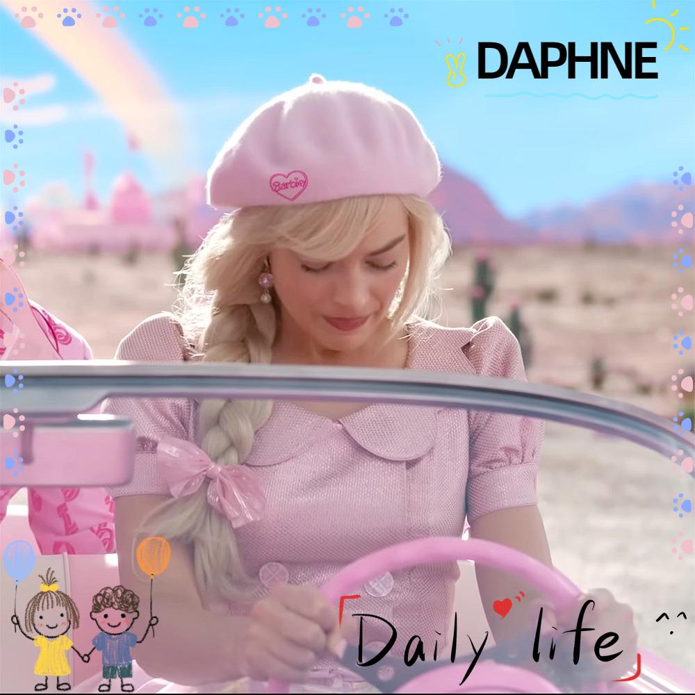 daphne-หมวกเบเร่ต์-ผ้าวูล-ปักลายหัวใจ-ระบายอากาศ-สีพื้น-สําหรับตุ๊กตาบาร์บี้