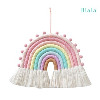 Blala พรมถักมาคราเม่ สีรุ้ง 8 เส้น สําหรับแขวนตกแต่งผนัง