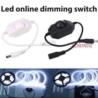 Alisondz แถบไฟ Led หรี่แสงได้ Dc 12v 24v สําหรับ 3528 5050 5730 5630 ลูกบิดสวิตช์ควบคุม