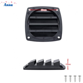 【Anna】Durable Black Louvered Vents for Marine Boat Yacht Hull 2x 3 Inch Air Vent