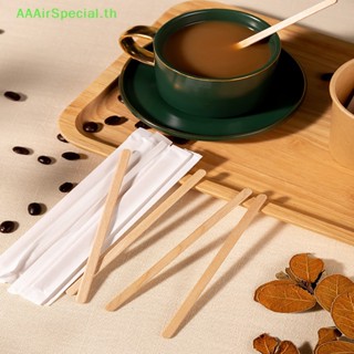 Aaairspecial อุปกรณ์คนกาแฟ ชา ธรรมชาติ แบบใช้แล้วทิ้ง 100 ชิ้น