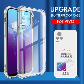 เคสโทรศัพท์มือถือแบบใส กันกระแทก สําหรับ VIVO V11 V25 V23 V15 V17 Pro Y11 V11i V25e V23e Y55 Y75 V21 V19 Neo V9 V7 V7 Plus V5 S1 Pro Y01 Y15a Y15s Y02 Y16 Y02s Y12 Y12i Y15 Y17 U10