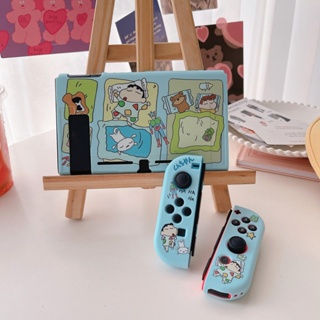 เคสซิลิโคน TPU แบบนิ่ม ลายการ์ตูนชินจังน่ารัก สําหรับ Nintendo Switch OLED