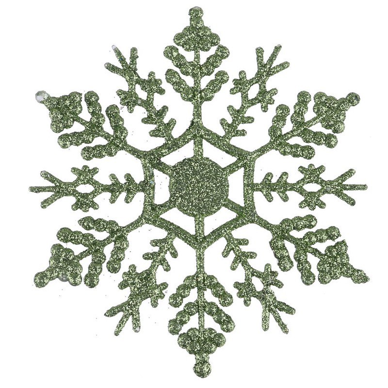 set-of-6-12-glitter-snowflakes-decorated-christmas-trees-clearance-sale