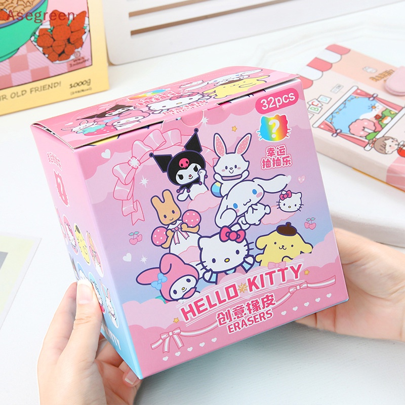 sanrio-asegreen-ยางลบ-ลายการ์ตูนอนิเมะ-hello-kitty-melody-kuromi-cinnamoroll-ถอดออกได้-สําหรับนักเรียน