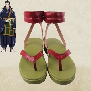 รองเท้าคอสเพลย์ หนัง PU ลายการ์ตูนอนิเมะ Jujutsu Kaisen Geto Suguru พร็อพปาร์ตี้ฤดูร้อน
